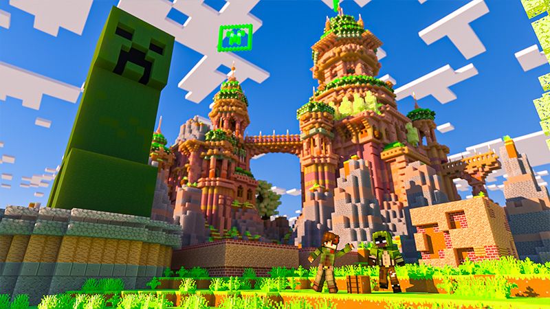 Creeper Castle on the Minecraft Marketplace by Odyssey Builds