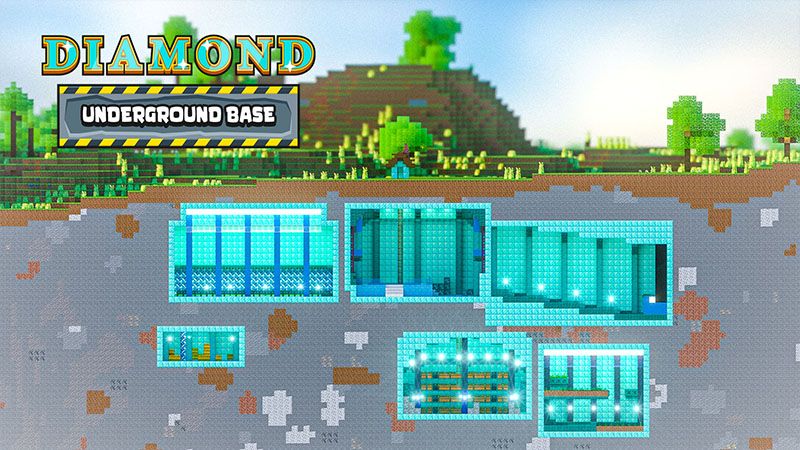 Diamond Underground Base on the Minecraft Marketplace by Odyssey Builds