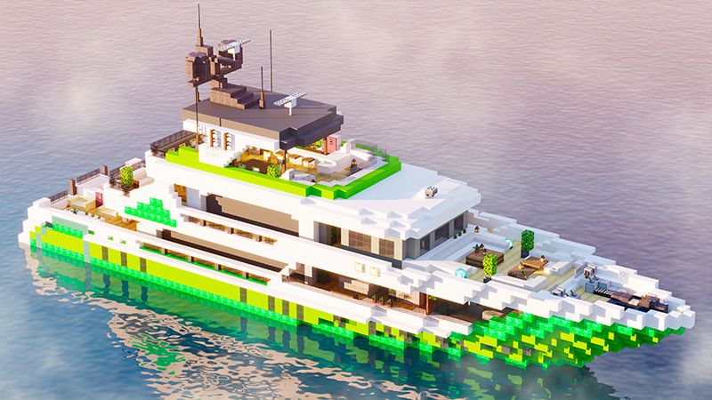 Emerald Boat on the Minecraft Marketplace by Odyssey Builds