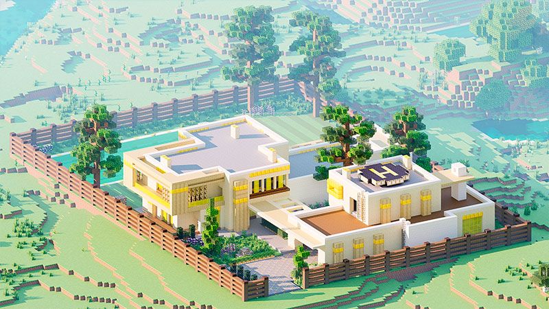 Golden Mansion on the Minecraft Marketplace by Odyssey Builds