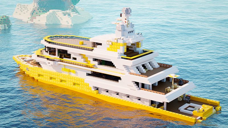 Golden Yacht on the Minecraft Marketplace by Odyssey Builds