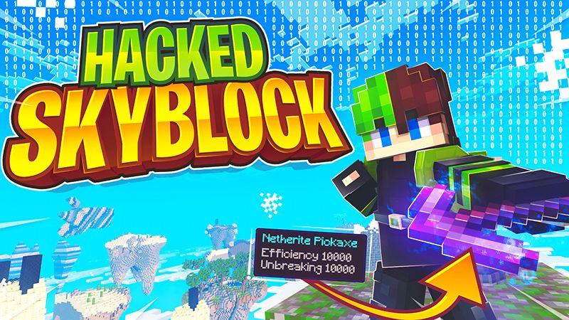 Hacked Skyblock on the Minecraft Marketplace by Odyssey Builds