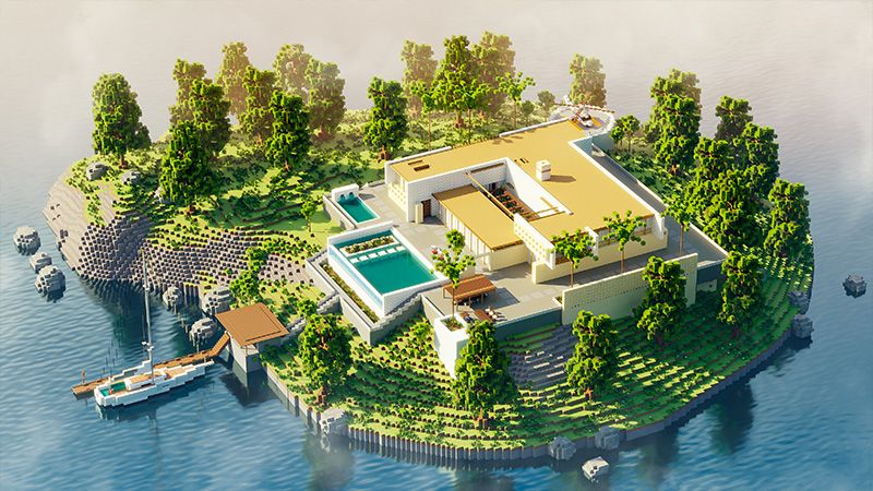 Luxury Island Mansion on the Minecraft Marketplace by Odyssey Builds