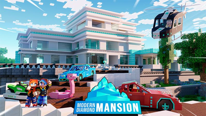 Modern Diamond Mansion on the Minecraft Marketplace by Odyssey Builds