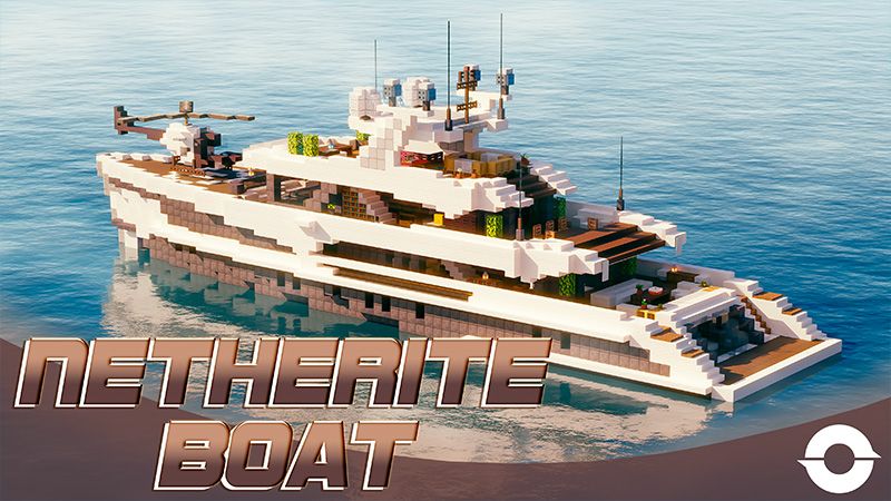 Netherite Boat on the Minecraft Marketplace by Odyssey Builds