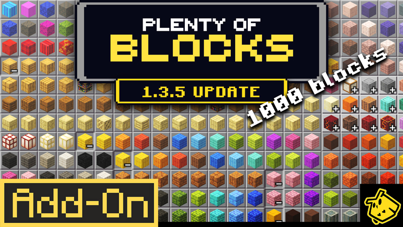 Plenty of Blocks 1.3.5 Add-on on the Minecraft Marketplace by Owls Cubed