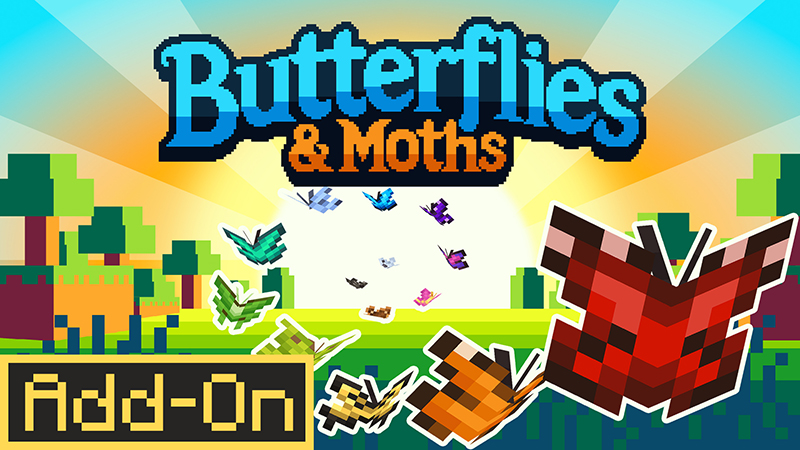 Butterflies & Moths Add-On on the Minecraft Marketplace by Paragonia