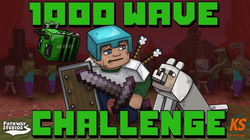 1000 Wave Challenge on the Minecraft Marketplace by Pathway Studios