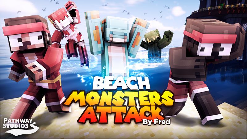 Beach Monsters Attack on the Minecraft Marketplace by Pathway Studios