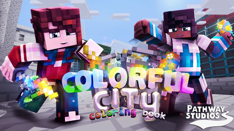 Colorful City Coloring Book on the Minecraft Marketplace by Pathway Studios