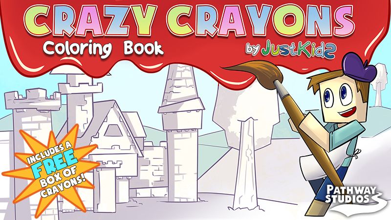 Crazy Crayons Coloring Book on the Minecraft Marketplace by Pathway Studios