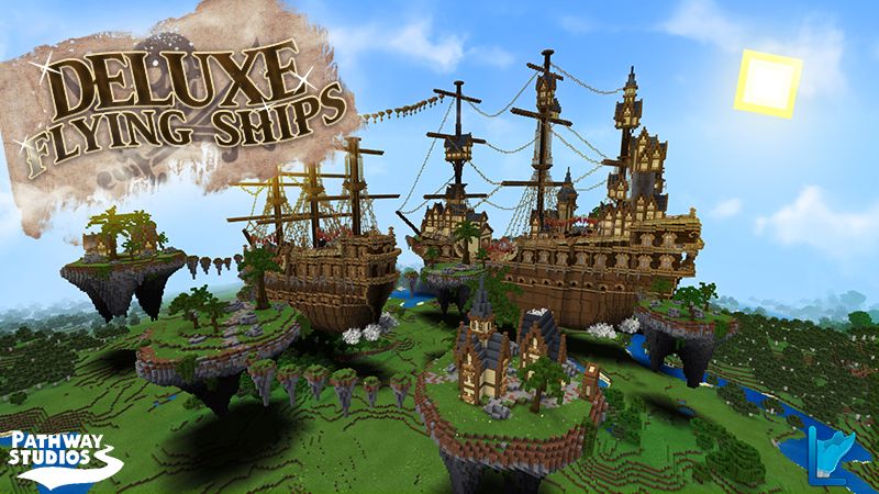 Deluxe Flying Ships on the Minecraft Marketplace by Pathway Studios