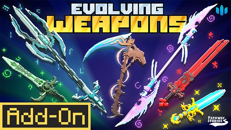 Evolving Weapons on the Minecraft Marketplace by Pathway Studios