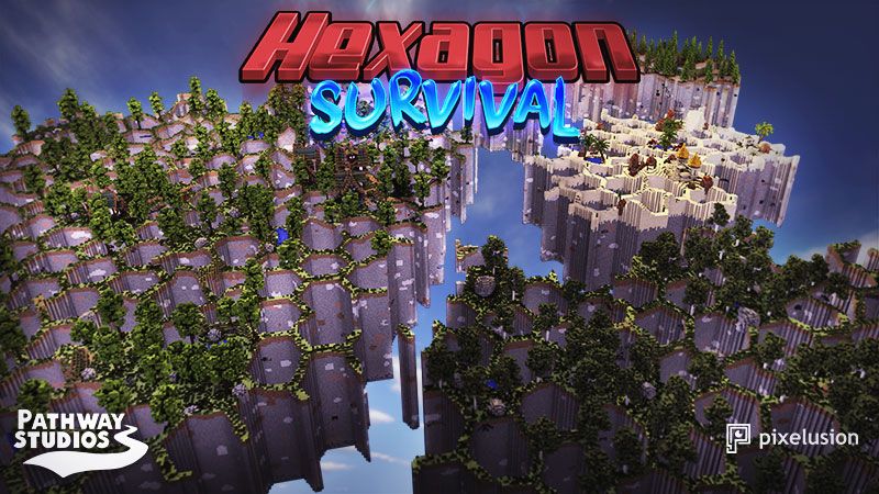 Hexagon Survival on the Minecraft Marketplace by Pathway Studios