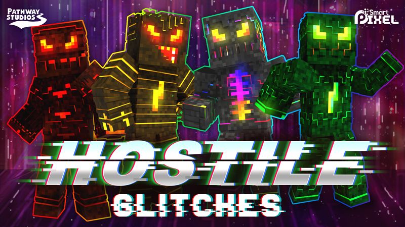 Hostile Glitches on the Minecraft Marketplace by Pathway Studios