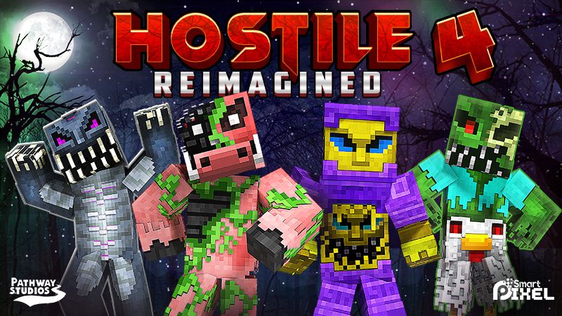 Hostile Reimagined 4 on the Minecraft Marketplace by Pathway Studios