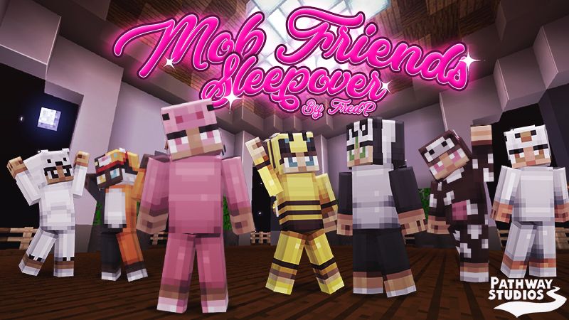 Mob Friends Sleepover on the Minecraft Marketplace by Pathway Studios