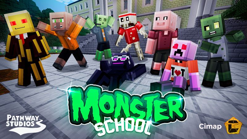 Monster School on the Minecraft Marketplace by Pathway Studios