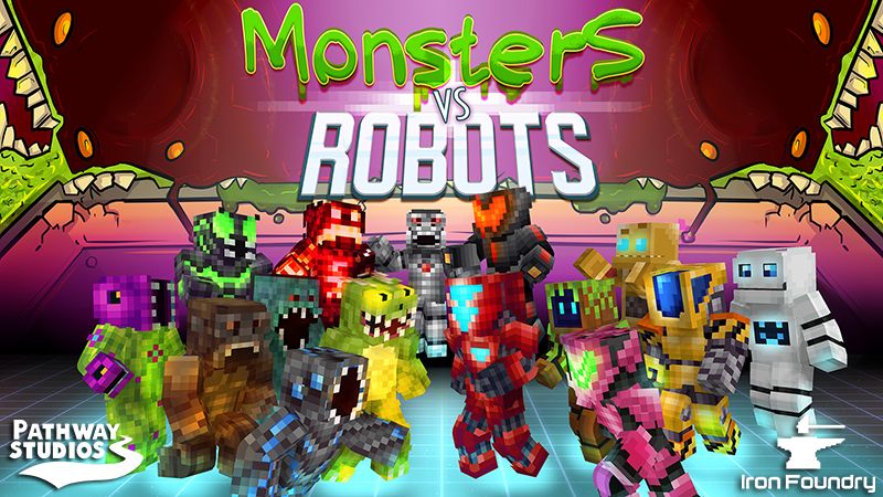 Monsters vs. Robots on the Minecraft Marketplace by Pathway Studios