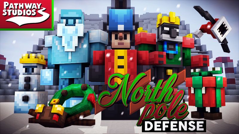 North Pole Defense on the Minecraft Marketplace by Pathway Studios