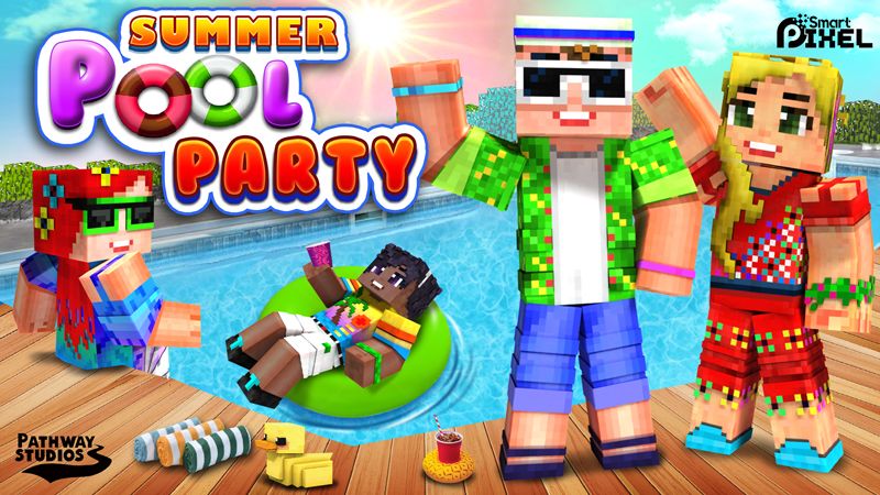 Summer Pool Party on the Minecraft Marketplace by Pathway Studios