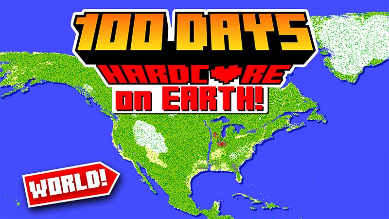 100 DAYS HARDCORE on EARTH!