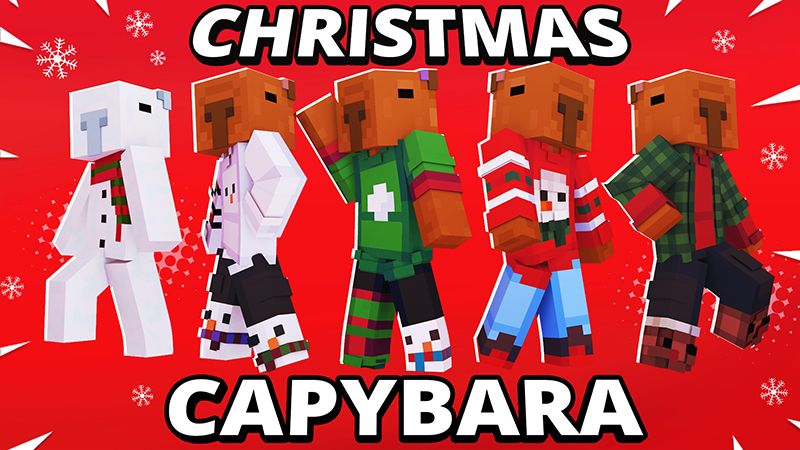 Christmas Capybara on the Minecraft Marketplace by Pickaxe Studios