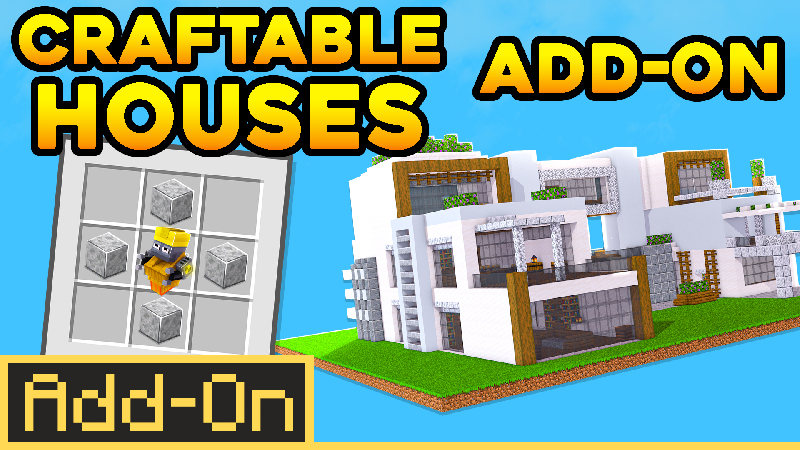 Craftable Houses Add-On on the Minecraft Marketplace by Pickaxe Studios