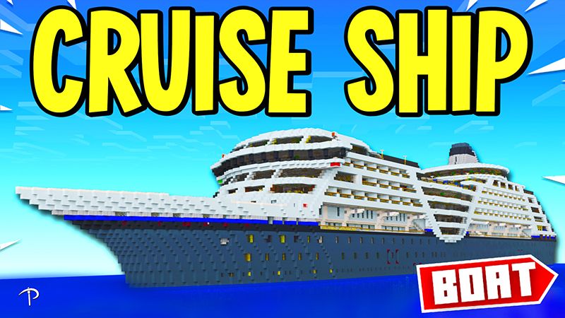 Cruise Ship Boat on the Minecraft Marketplace by Pickaxe Studios