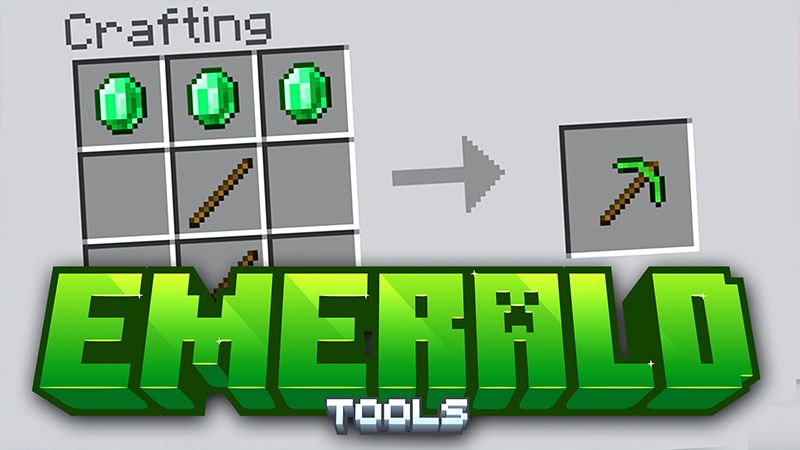 Emerald Tools on the Minecraft Marketplace by Pickaxe Studios