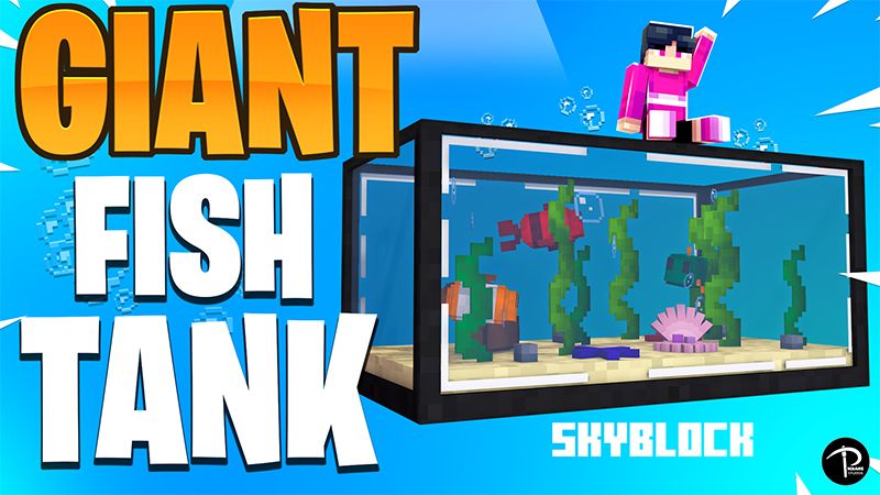 Giant Fish Tank Skyblock on the Minecraft Marketplace by Pickaxe Studios