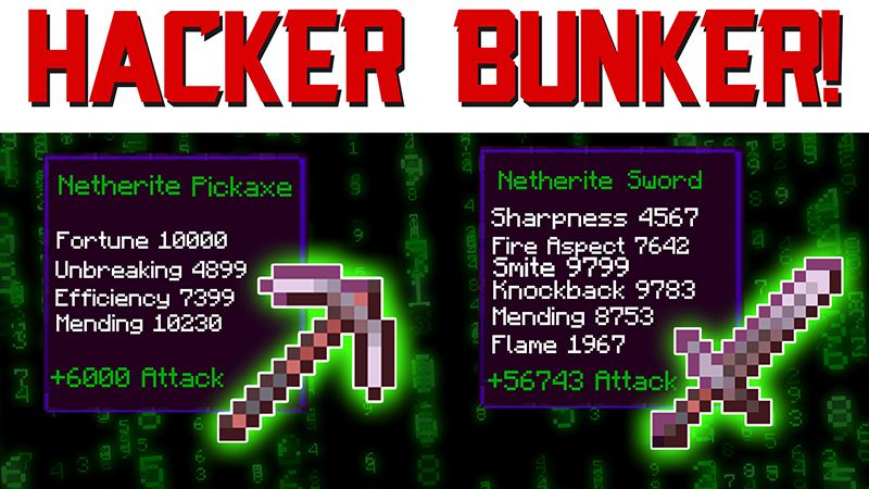 HACKER BUNKER! on the Minecraft Marketplace by Pickaxe Studios