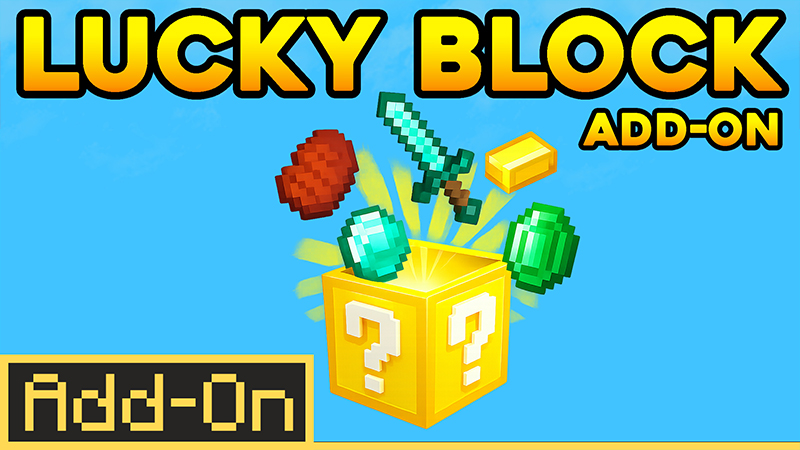 LUCKY BLOCK Add-On on the Minecraft Marketplace by Pickaxe Studios