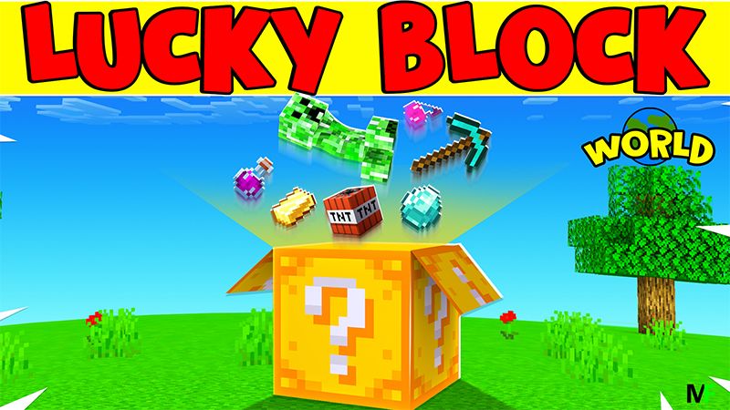 Lucky Block World on the Minecraft Marketplace by Pickaxe Studios