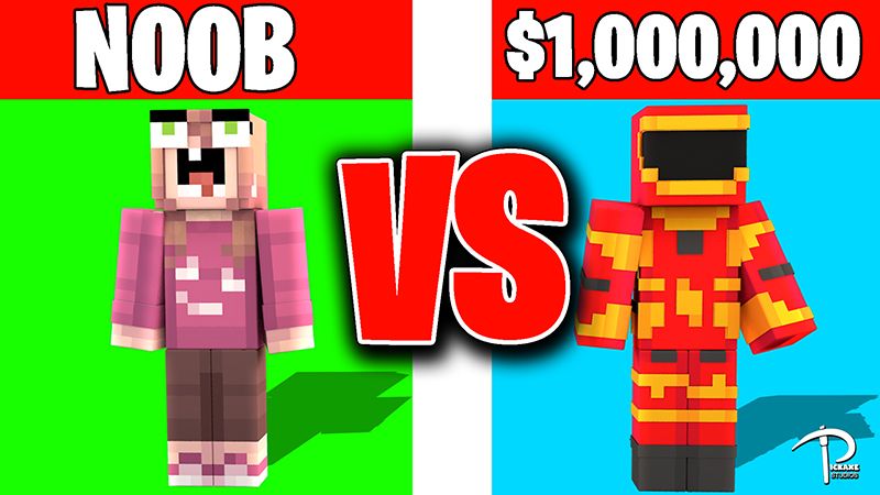 NOOB VS $1,000,000 PRO on the Minecraft Marketplace by Pickaxe Studios