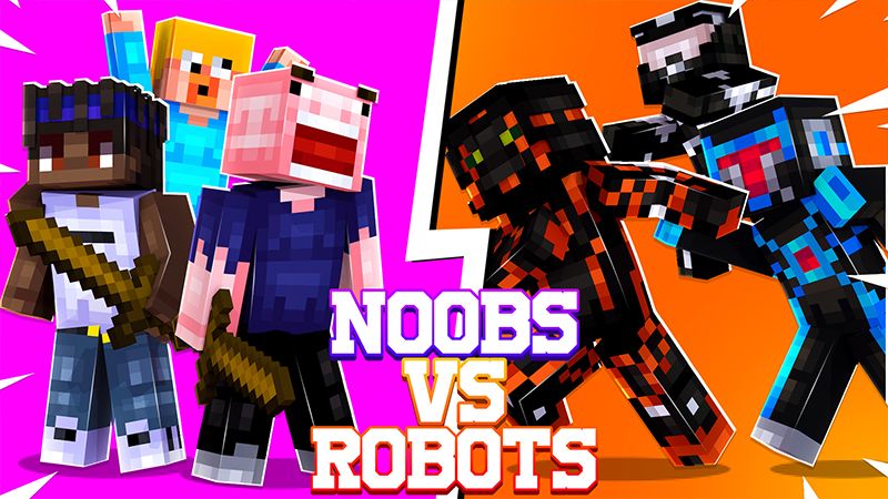 Noobs vs Robots on the Minecraft Marketplace by Pickaxe Studios