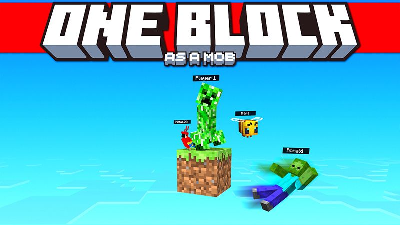 ONE BLOCK As A Mob! on the Minecraft Marketplace by Pickaxe Studios