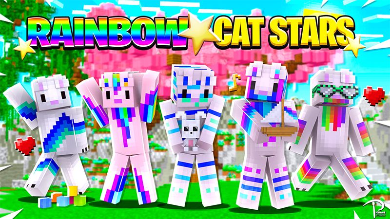 Rainbow Cat Stars on the Minecraft Marketplace by Pickaxe Studios