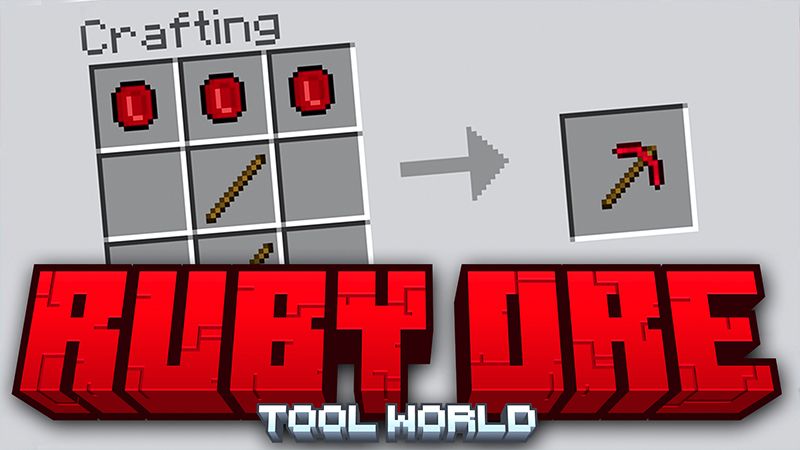 RUBY ORE Tool World on the Minecraft Marketplace by Pickaxe Studios