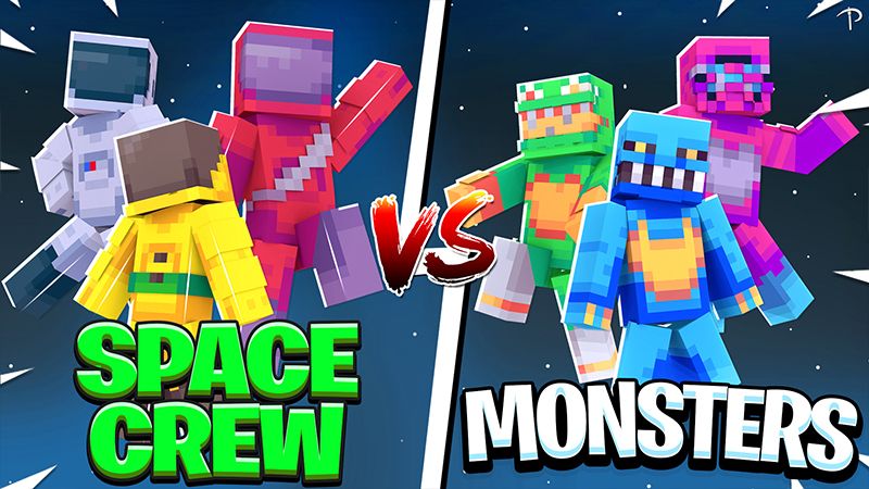 Space Crew vs Monsters on the Minecraft Marketplace by Pickaxe Studios