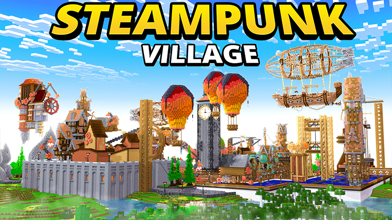 STEAMPUNK VILLAGE on the Minecraft Marketplace by Pickaxe Studios