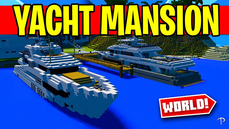 Yacht Mansion on the Minecraft Marketplace by Pickaxe Studios