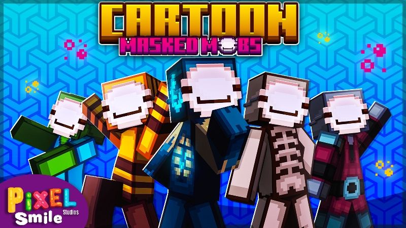 Cartoon Masked Mobs on the Minecraft Marketplace by Pixel Smile Studios