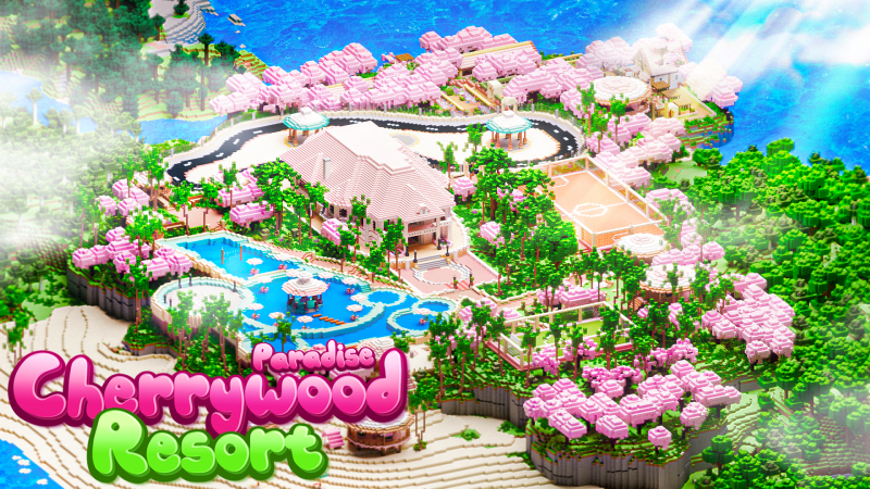 Cherrywood Paradise Resort on the Minecraft Marketplace by Pixel Smile Studios