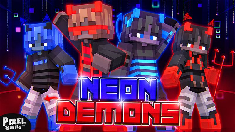 Neon Demons on the Minecraft Marketplace by Pixel Smile Studios