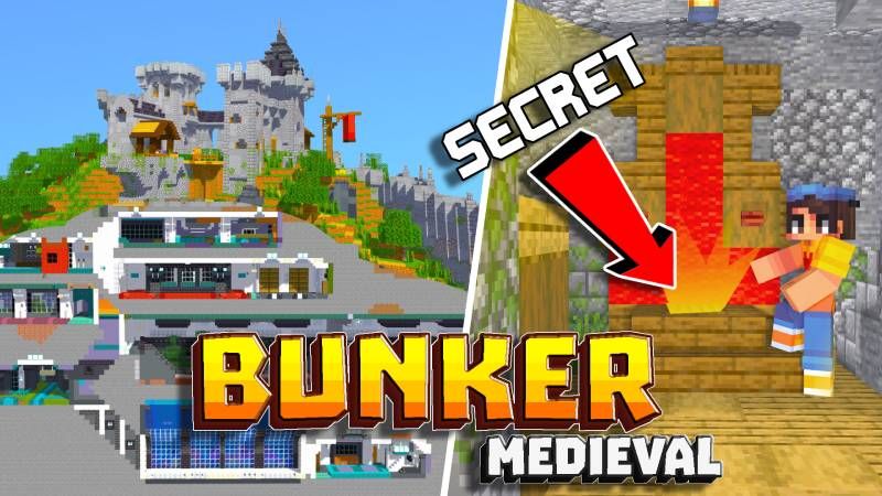 Secret Bunker: Medieval on the Minecraft Marketplace by Pixel Smile Studios