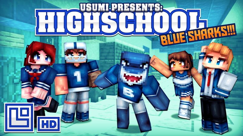 High School Blue Sharks! on the Minecraft Marketplace by Pixel Squared