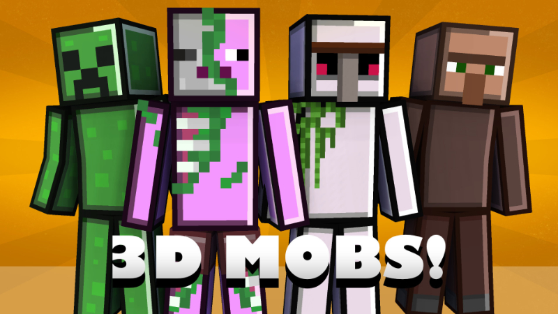 3D Mobs! on the Minecraft Marketplace by Pixelationz Studios