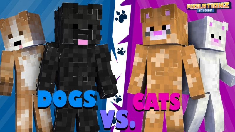 Dog Vs. Cats on the Minecraft Marketplace by Pixelationz Studios