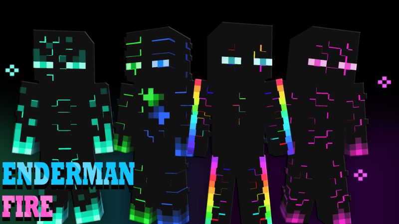 Enderman Fire on the Minecraft Marketplace by Pixelationz Studios